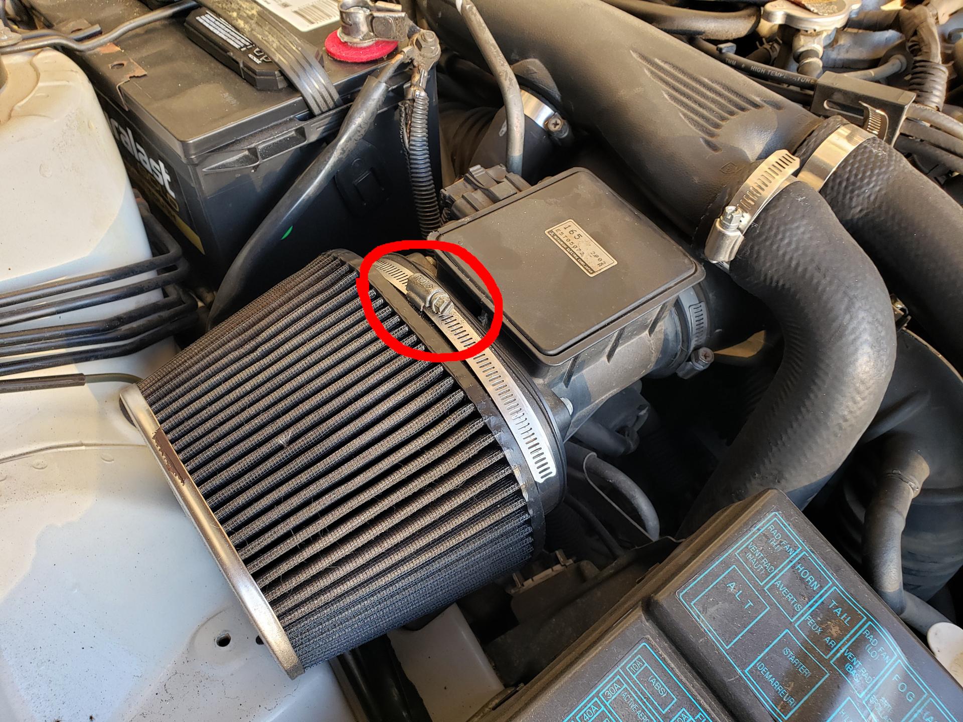 Remove the air filter