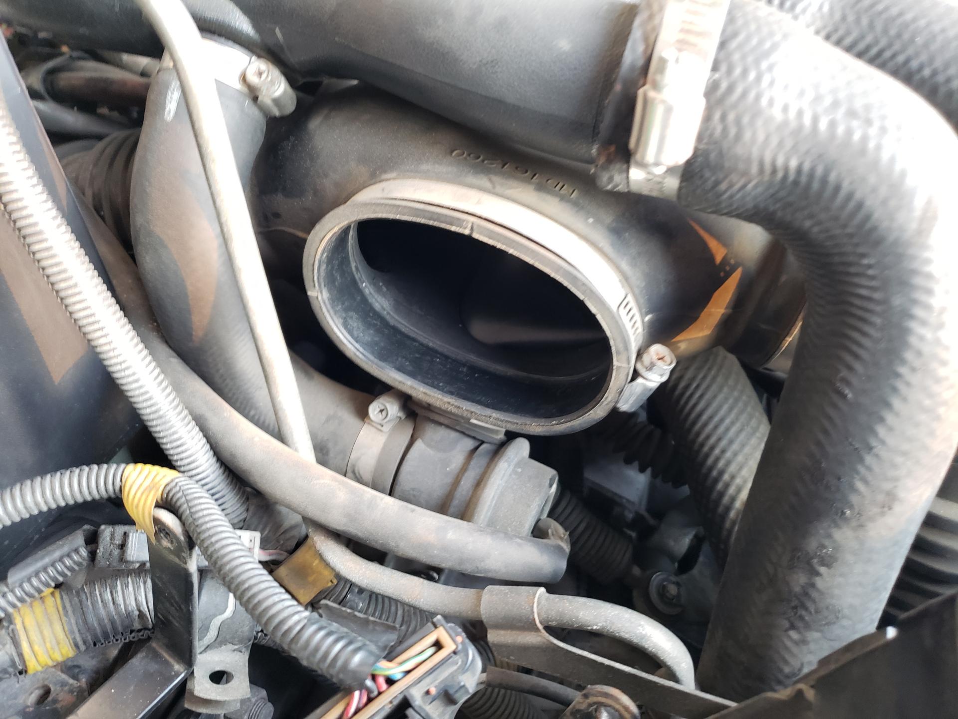 MAF sensor removed