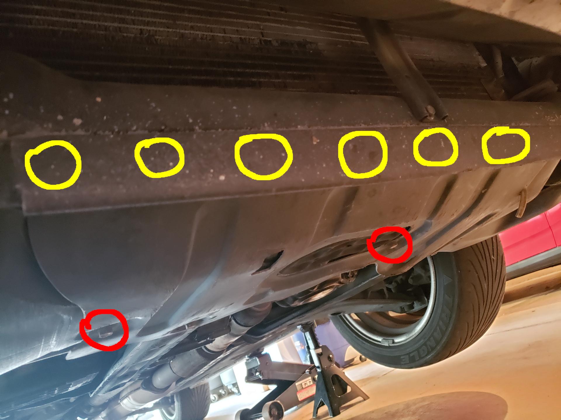Underbody bolts