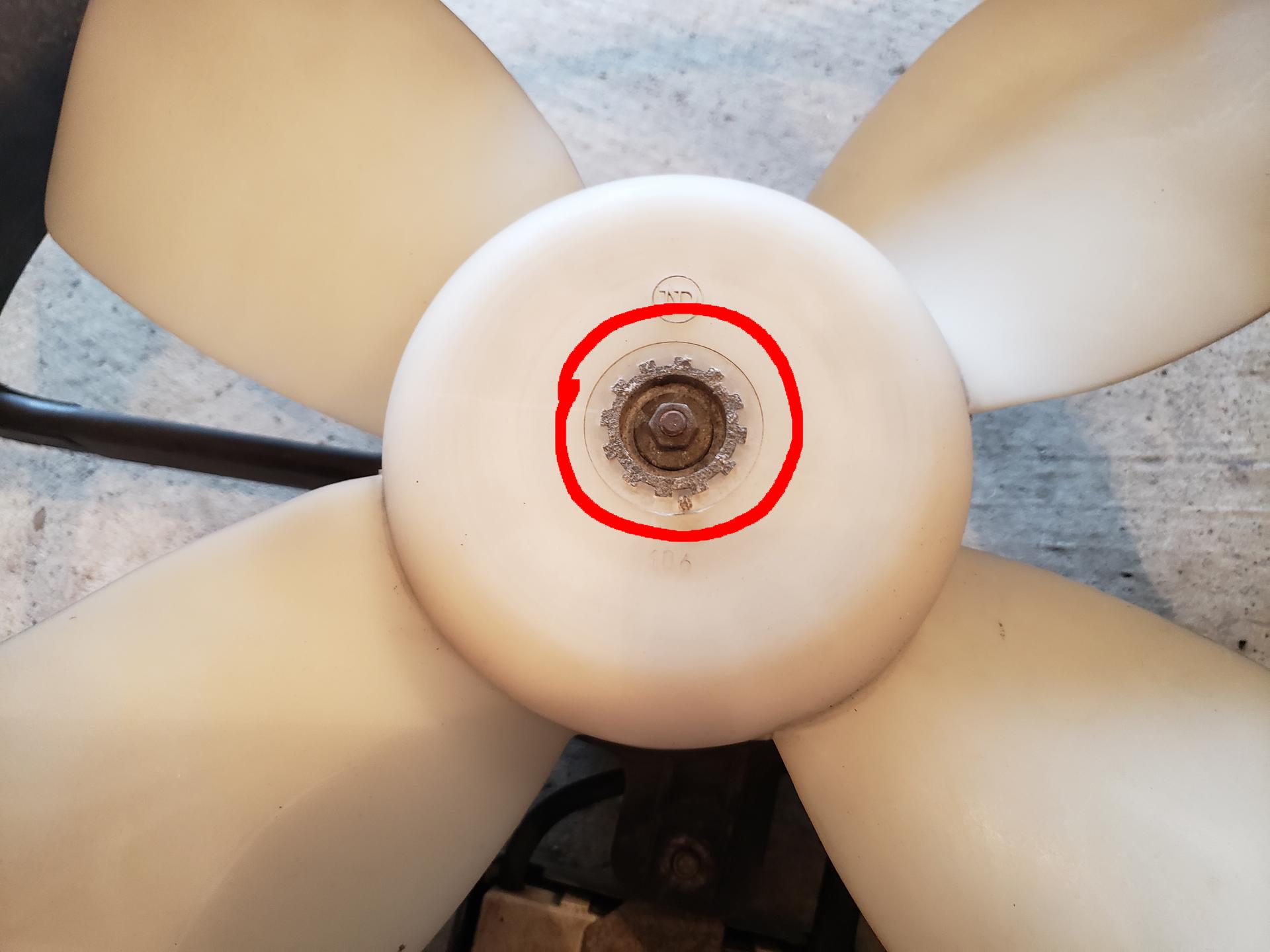 Fan flange nut