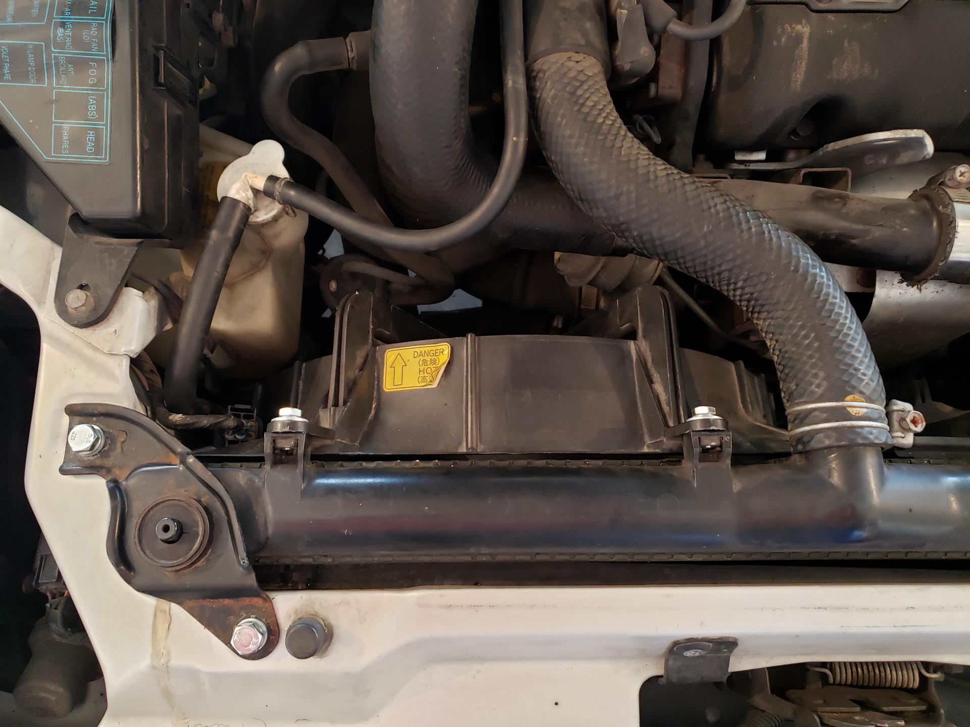 Fan assembly reinstalled