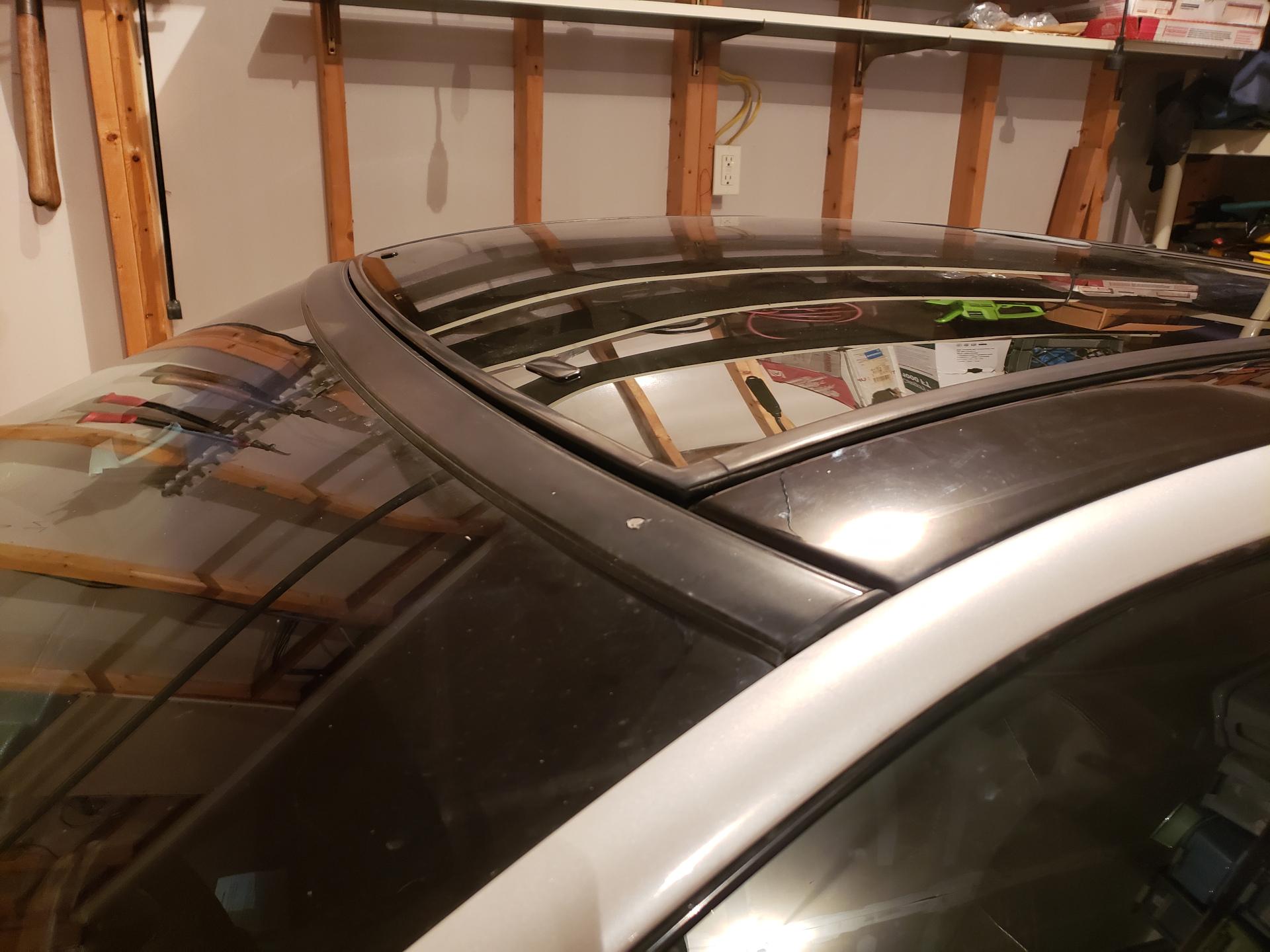 Sunroof back in place
