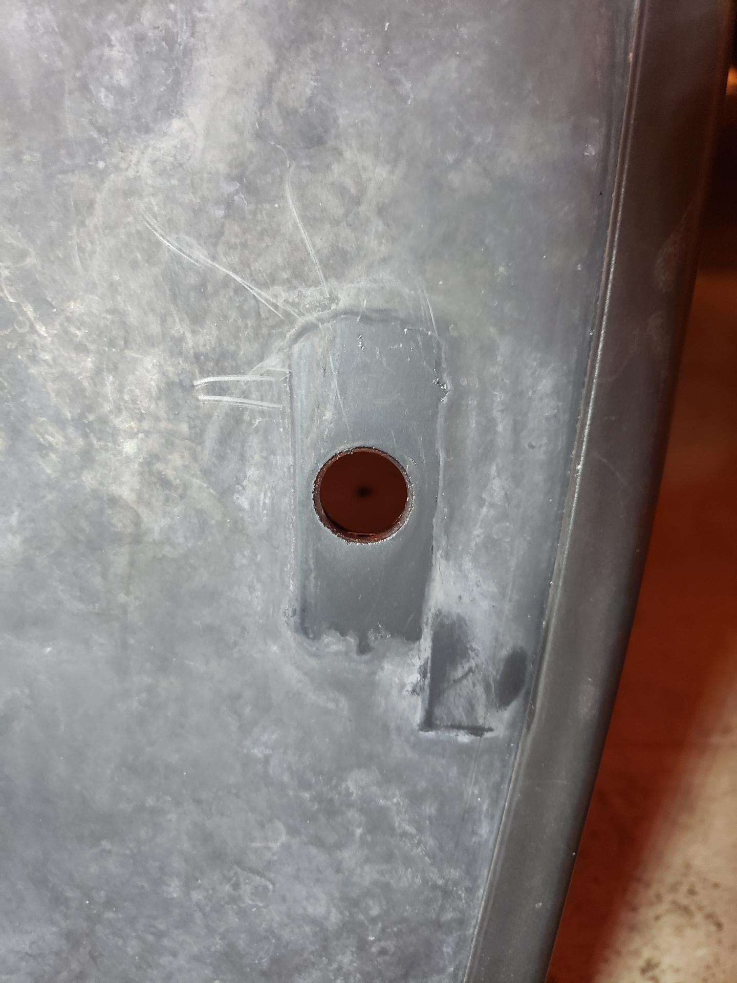 Residue removed