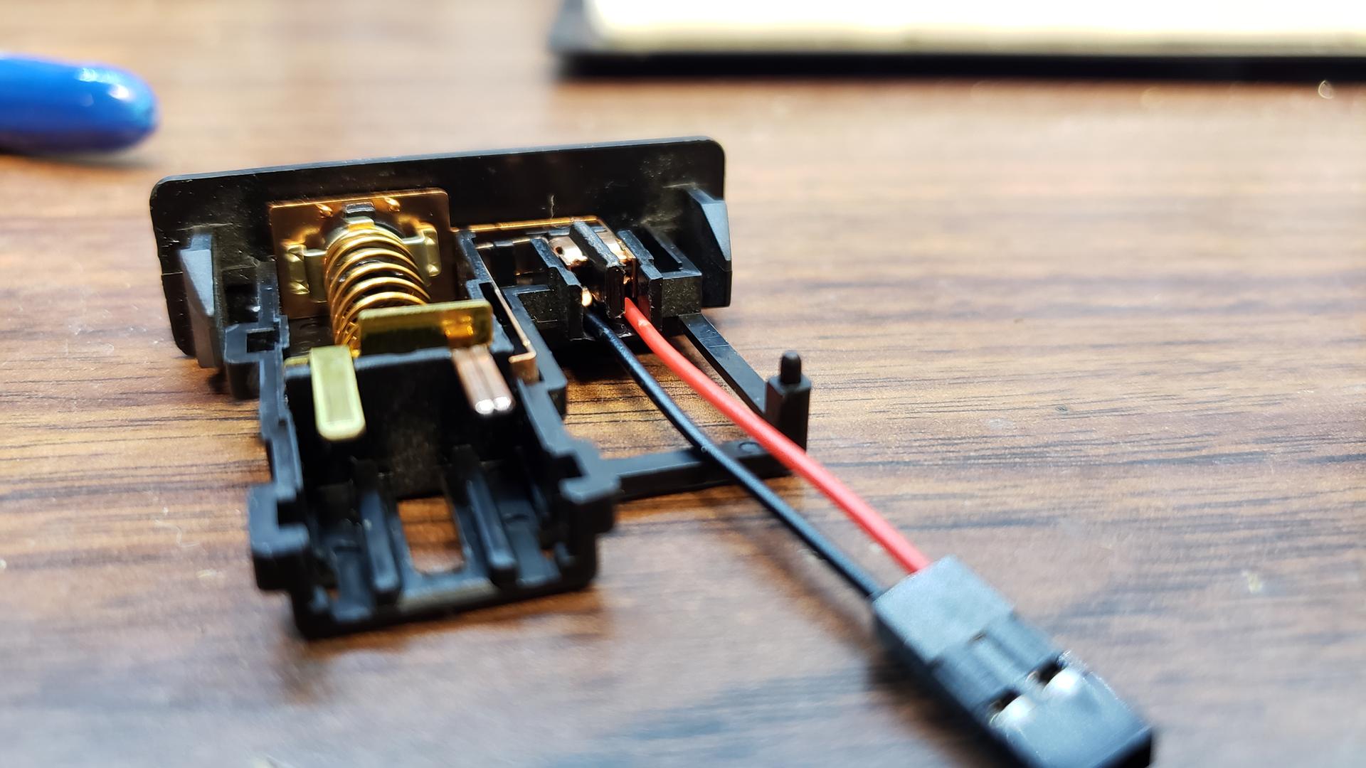 Wires inserted